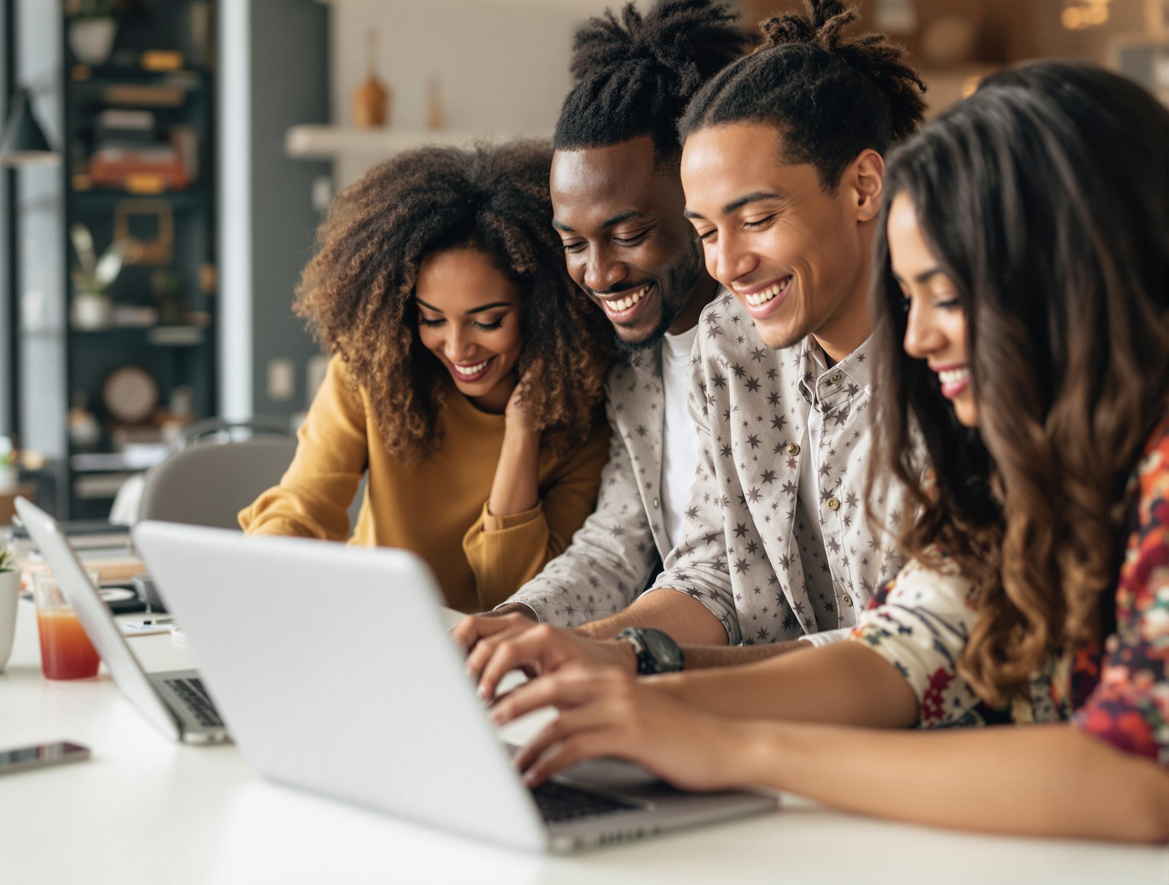 Team of Couponing AI or happy shoppers